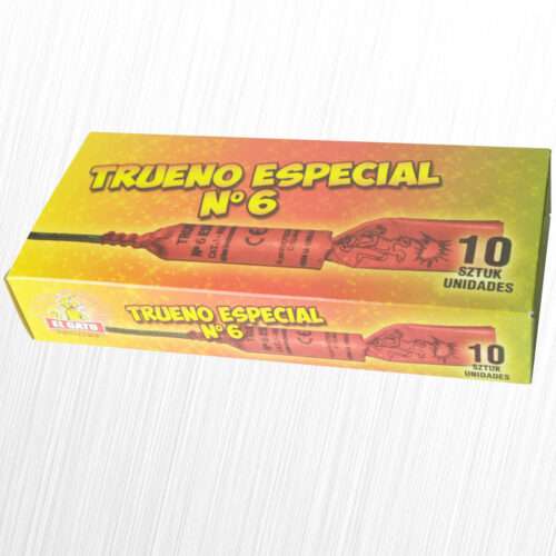 Petardy hukowe Trueno Especial no 6 Hiszpańskie Petardy 1400004 El Gato/Jorge 10 sztuk