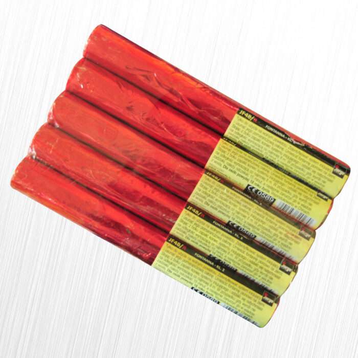 Ognie bengalskie czerwone - JF48/R 20/5 - 5 sztuk Jorge