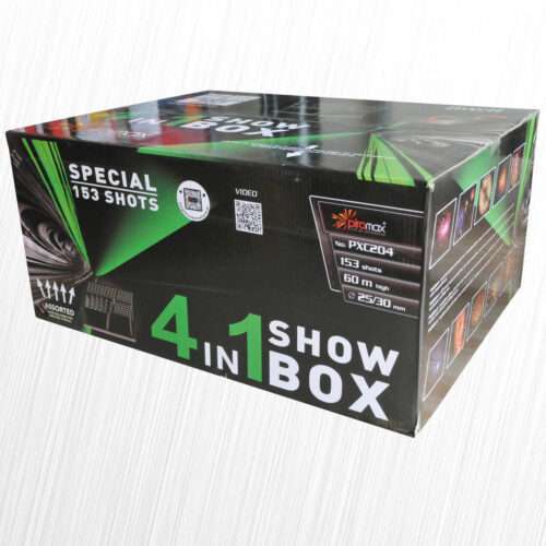 Zestaw pokazowy Show Box 4 in 1  153 strzały PXC204 Piromax
