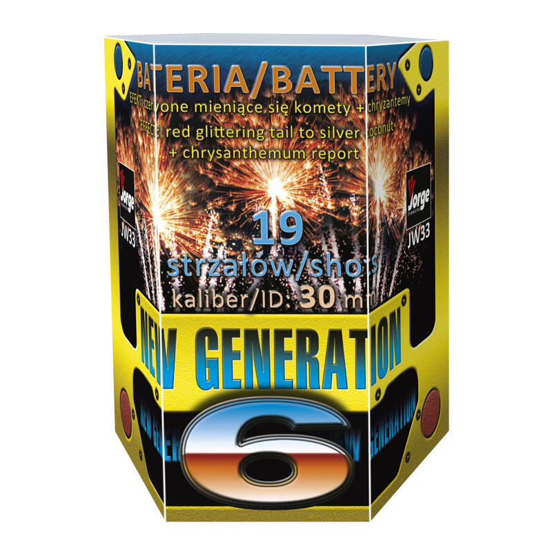 Bateria NEW GENERATION 6 - 19 strzałów JW33 Jorge