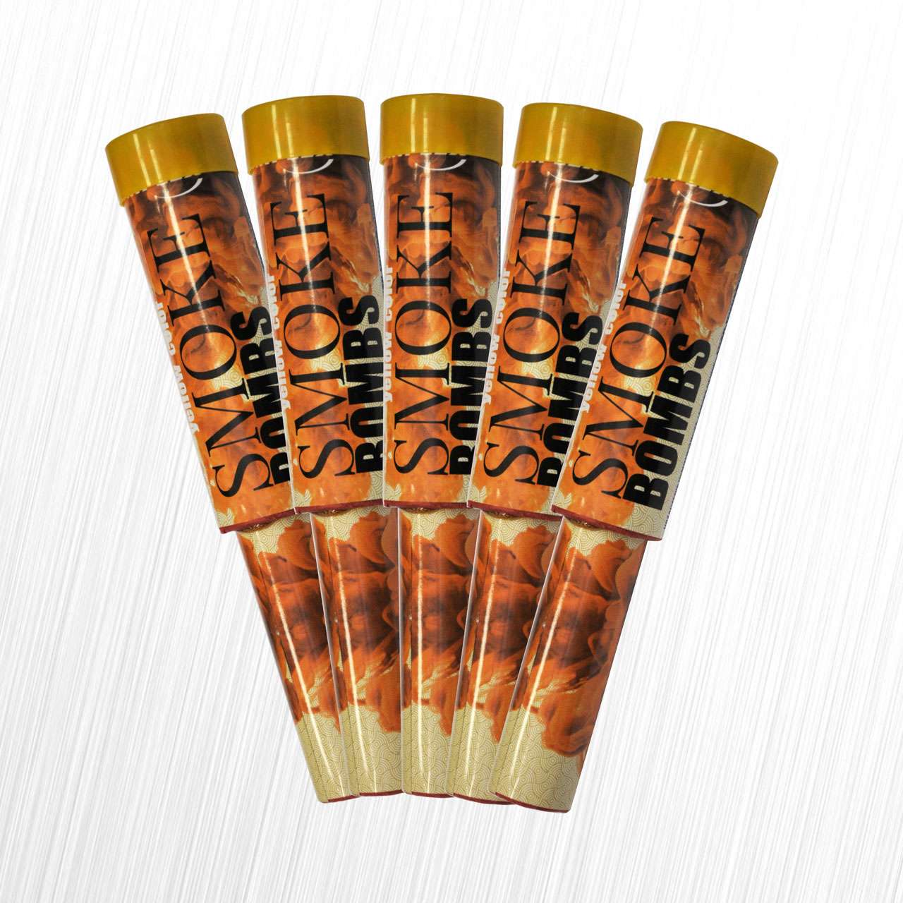 Świece dymne SMOKE BOMBS - TXF543-3 żółte Triplex- 5 sztuk