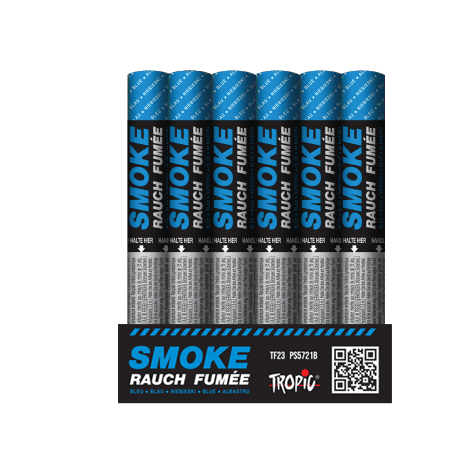 Dymy ręczne SMOKE niebieskie - TF23 Tropic 6 sztuk