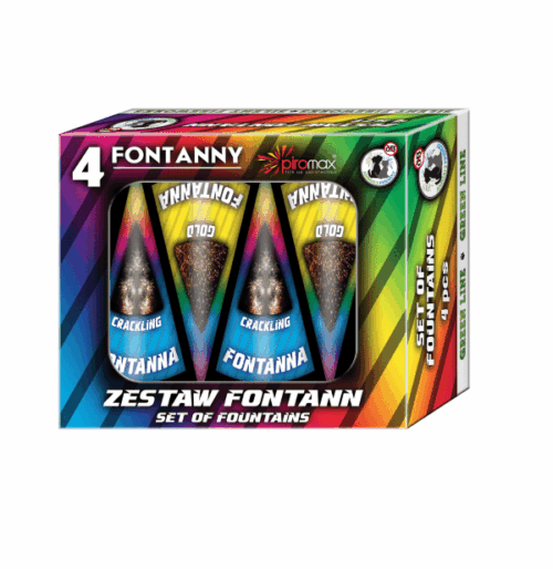 Wulkany ZESTAW FONTANN - PXF209 Piromax 4 sztuki