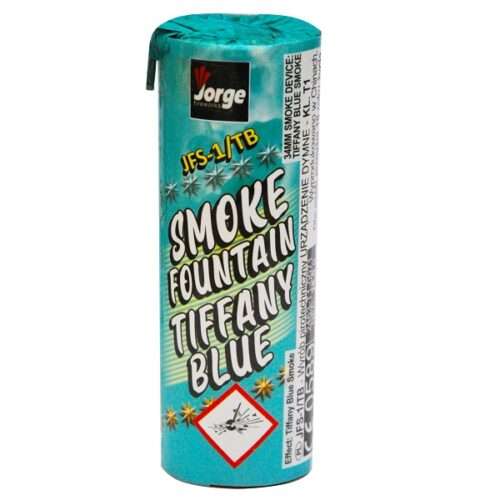 Świeca dymna turkusowa SMOKE FOUNTAIN TIFFANY BLUE JFS-1 - 1 sztuka Jorge