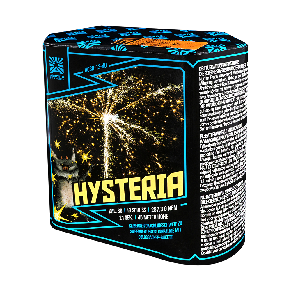 Wyrzutnia HYSTERIA 13 strzałów AC30-13-40 Argento