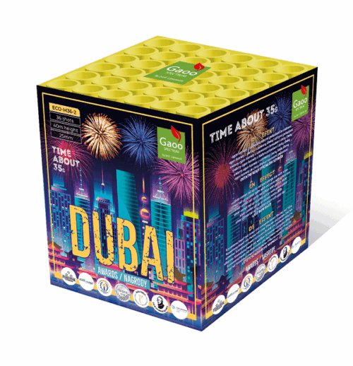 Bateria DUBAI 36 strzałów - ECO-M36-2 Gaoo Spectrum
