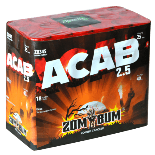 Wyrzutnia trzeszcząca ACAB 2.5 Zombie Cracker 18 strzałów - ZB345 Zom Bum