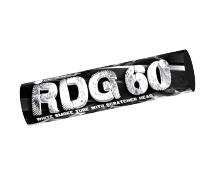 Pochodnia dymna na draskę RDG60 biała - RDG60B(SH) Klasek 1 sztuka