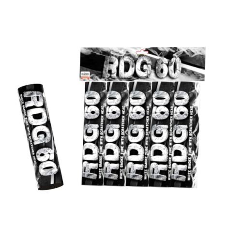 Pochodnie dymne na draskę RDG60 białe - RDG60B(SH) Klasek 5 sztuk