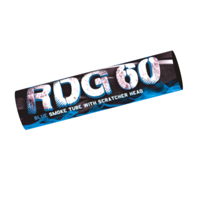 Pochodnia dymna na draskę RDG60 niebieska - RDG60M(SH) Klasek 1 sztuka