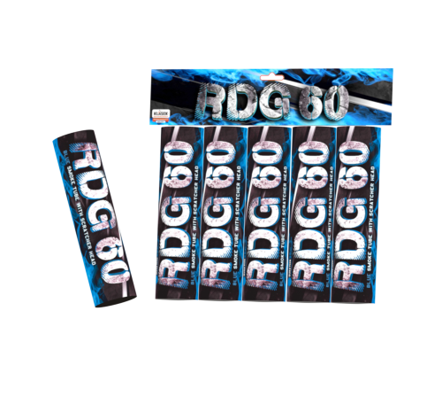 Pochodnie dymne na draskę RDG60 niebieskie - RDG60M(SH) Klasek 5 sztuk