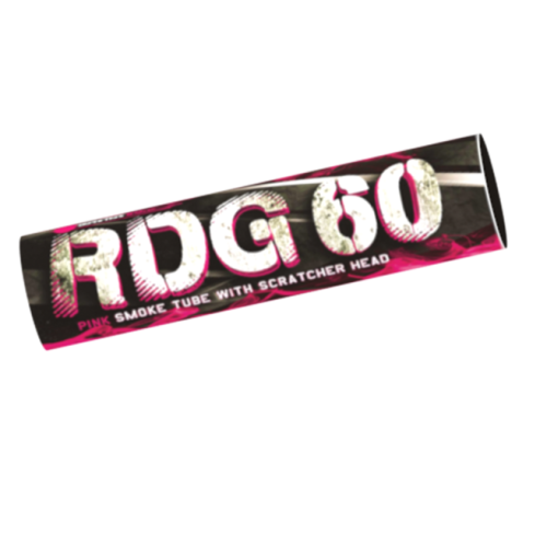 Pochodnia dymna na draskę RDG60 różowa - RDG60R(SH) Klasek 1 sztuka