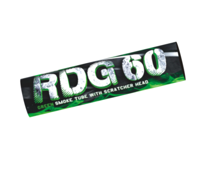Pochodnia dymna na draskę RDG60 zielona - RDG60ZE(SH) Klasek 1 sztuka
