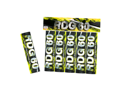 Pochodnie dymne na draskę RDG60 żółte - RDG60ZL(SH) Klasek 5 sztuk
