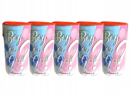 Fontanny dymne BABY SHOWER różowe TXF658-10G - Triplex 5 sztuk