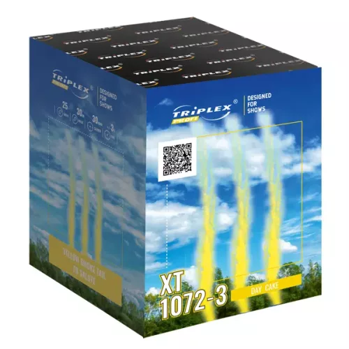 Bateria dzienna DAY CAKE YELLOW 25 strzałów - XT1072-3 Triplex