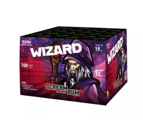Wyrzutnia WIZARD Scream Bum 100 strzałów - ZBS204 Zom Bum