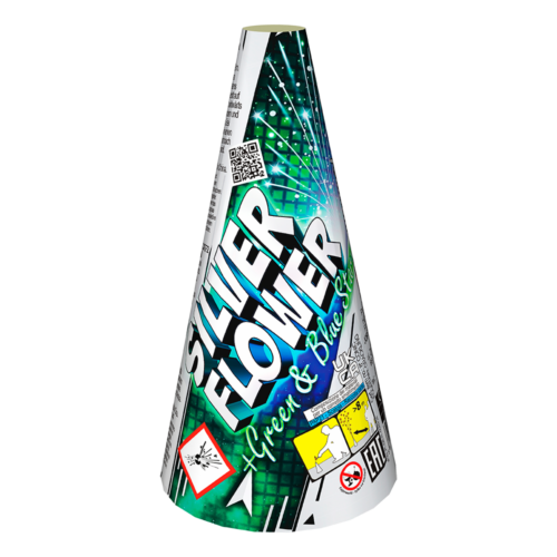 Wulkan SILVER FLOWER + GREEN & BLUE STARS - JF93 Jorge 1 sztuka