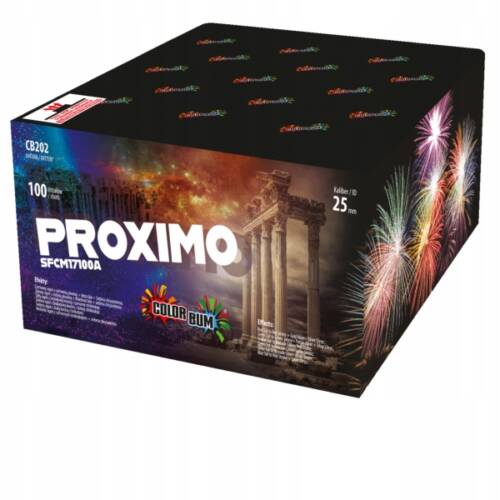 Wyrzutnia PROXIMO Color Bum 100 strzałów - CB202 Zom Bum SFCM17100A