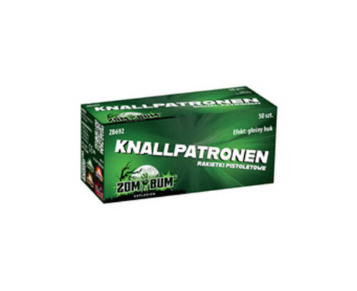 Rakietki pistoletowe KNALLPATRONEN - ZB692 Zom Bum 50 sztuk