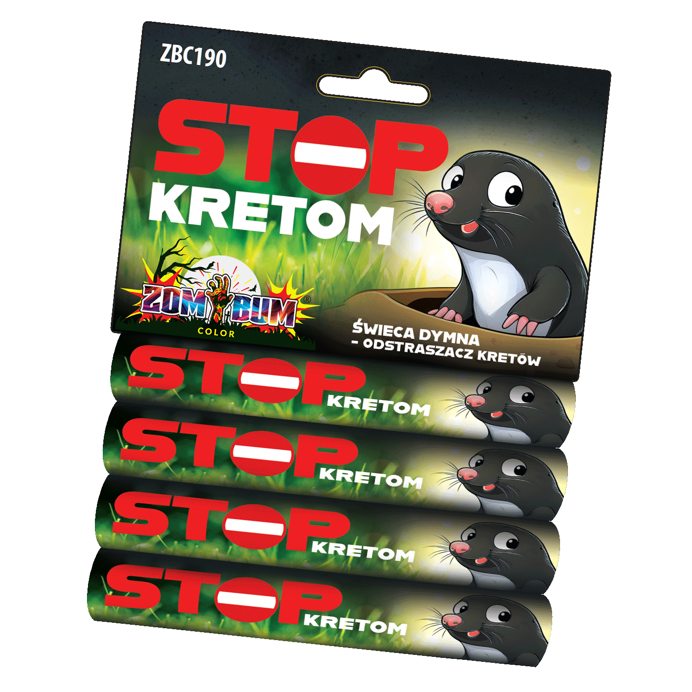 Odstraszacz STOP KRETOM ZBC190 4szt Zom Bum