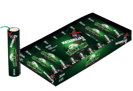 Petardy MATABRUJAS NEGRO 4g Zombie Salute - ZB304 Zom Bum 8 sztuk