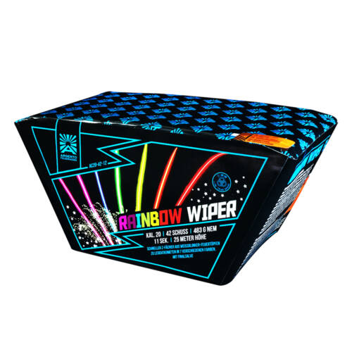 Wyrzutnia kątowa RAINBOW WIPER 42 strzały AC20-42-12 Argento
