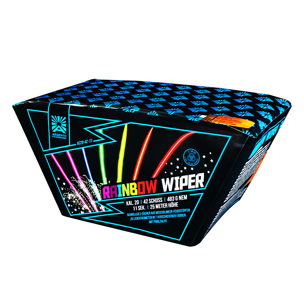 Wyrzutnia kątowa RAINBOW WIPER 42 strzały AC20-42-12 Argento