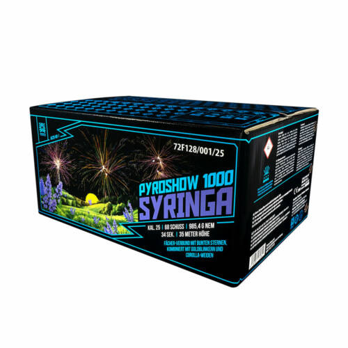Pokaz Pyroshow 1000 SYRINGA 68 strzałów  AC25-68-1 Argento